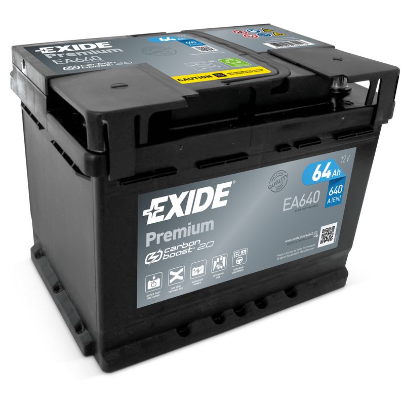 Akumulator EXIDE Premium Carbon 12 V 64 Ah +D
