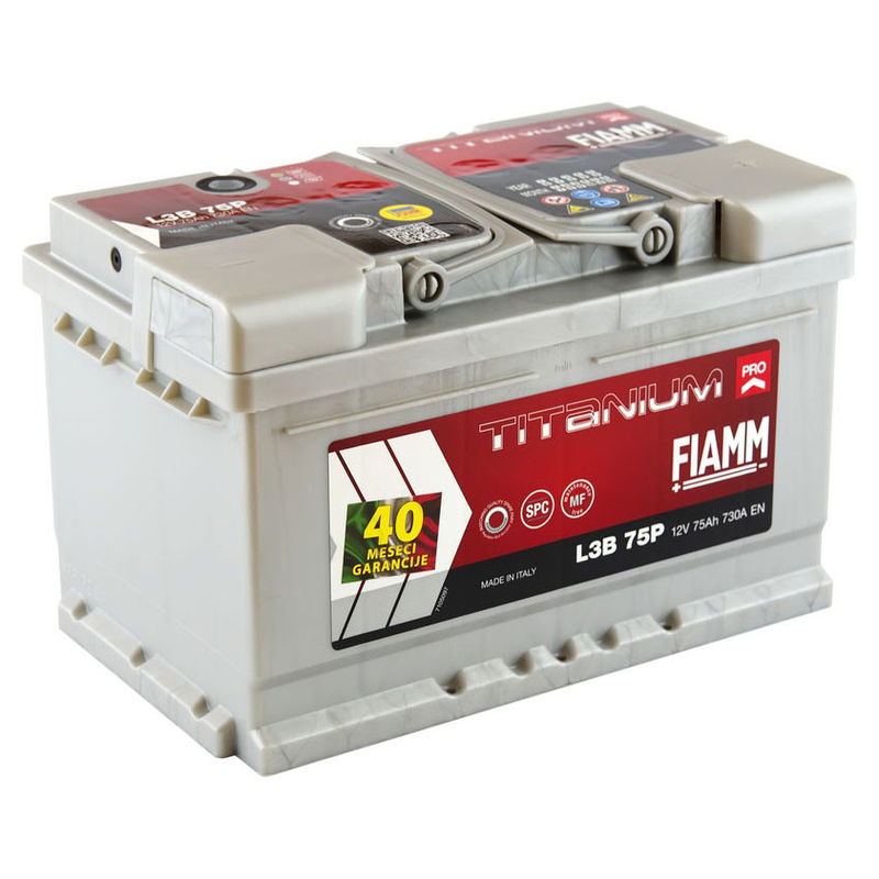 Akumulator FIAMM Titanium Pro 12 V 75 Ah +D