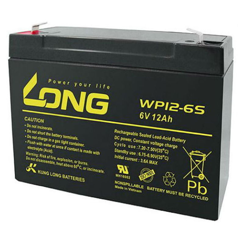 Akumulator stacionarni 6V 12Ah LONG wp12-6s